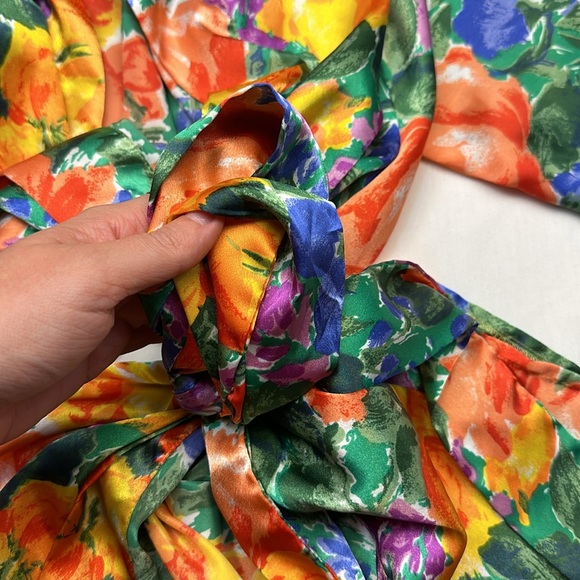 Gold Label Victorias Secret Colorful Rose Robe - Picture 3 of 4